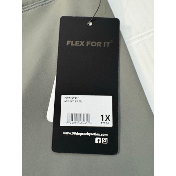 90 Degree by Reflex Interlink Squat Proof High Rise Legging Mulled Basil Size 1X - Picture 4 of 5